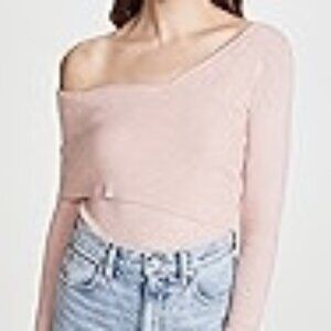 NWT Line & Dot Sylvie Asymmetrical Sweater - Size Medium - Pink